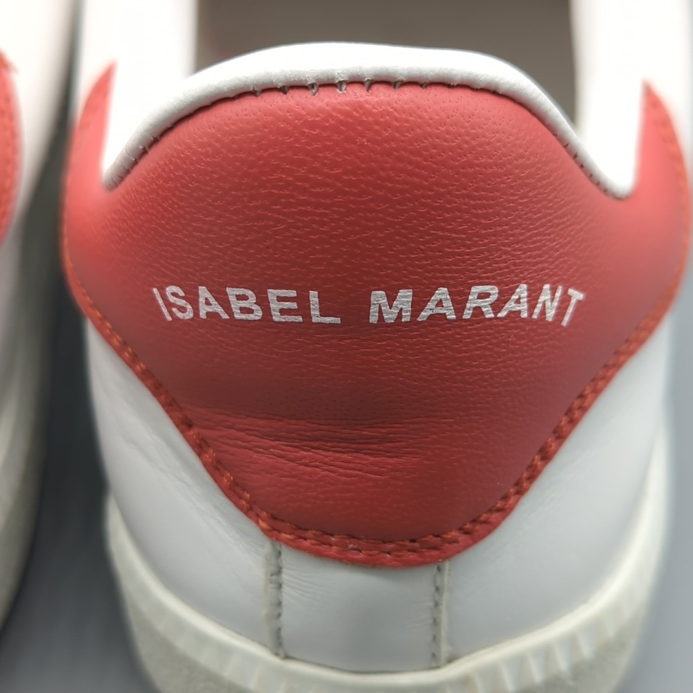 Isabel Marant Terracotta White Beth Sneakers Shoes Womens EU 40 US 9 *Read* - Picture 6 of 16